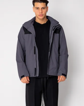 Geaca cu fermoar si buzunare Grey Anthracite