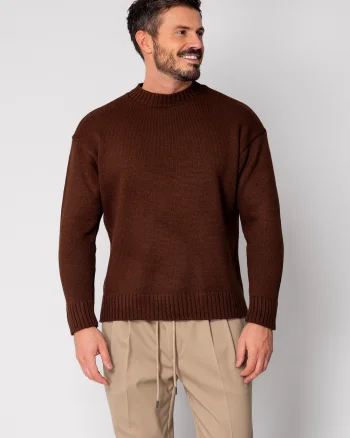 Pulover tricotat Brown
