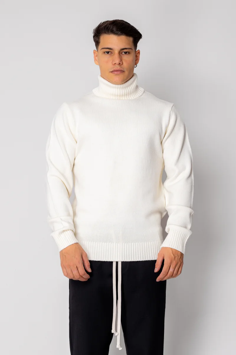 Pulover cu guler inalt Off White
