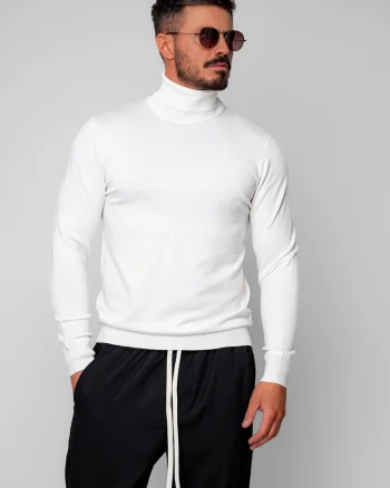 Pulover cu guler inalt Off White