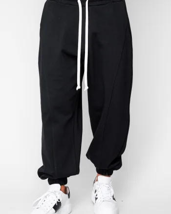 Pantaloni lung Baggy din 100% Bumbac - 400gr mp Premium Edition Black