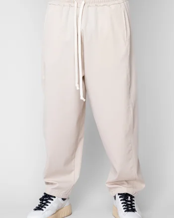 Pantaloni lungi drepti Oversized Beige