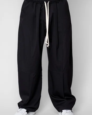 Pantaloni lungi drepti Baloon Fit Black