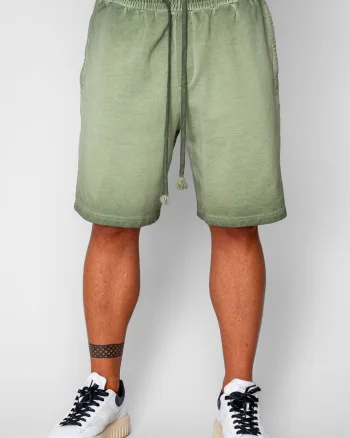 Pantaloni scurti din bumbac Pre-Washed Kaki