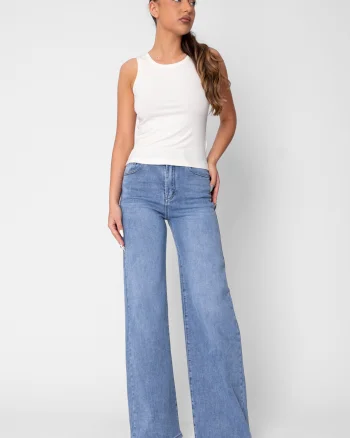 Blugi elastici largi Blue