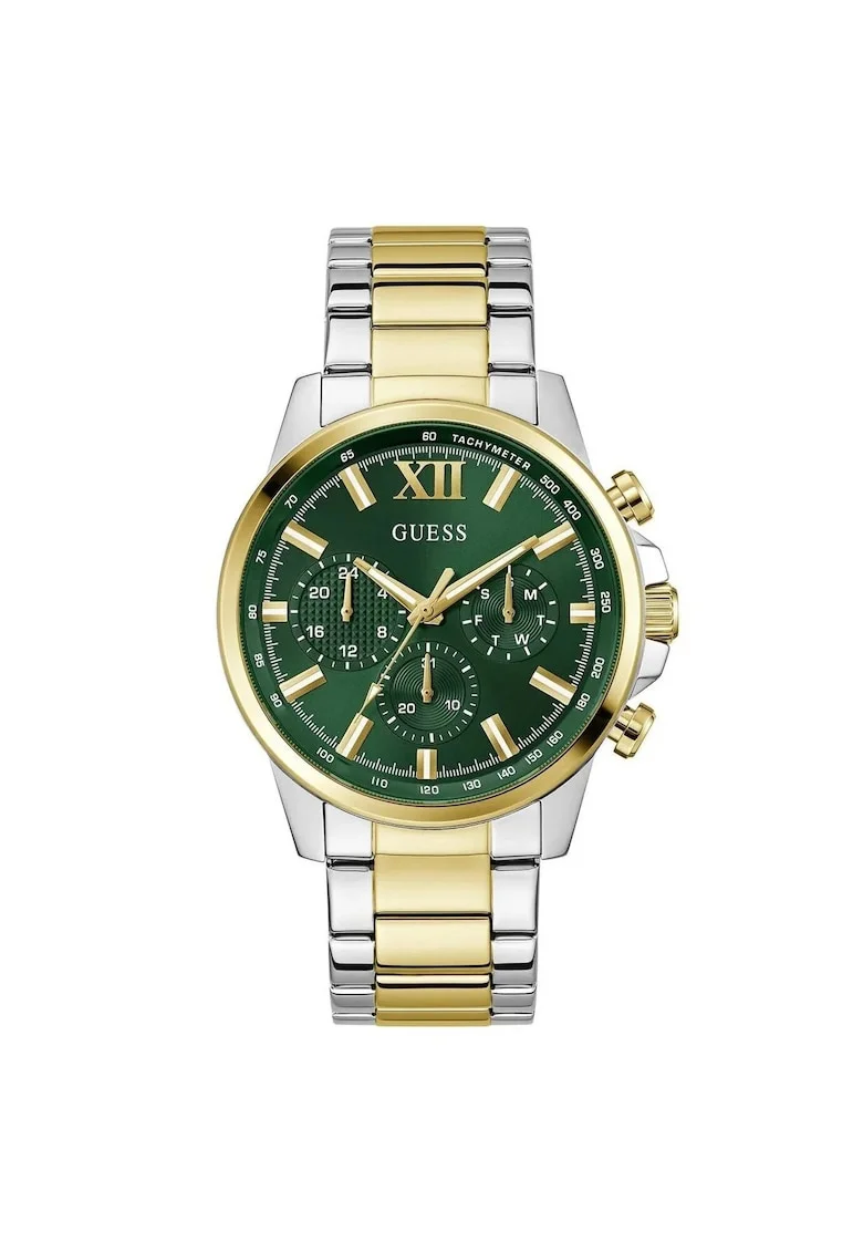 Ceas barbatesc  GW0900G5, Quartz, 46mm, verde, curea din otel auriu, 5ATM
