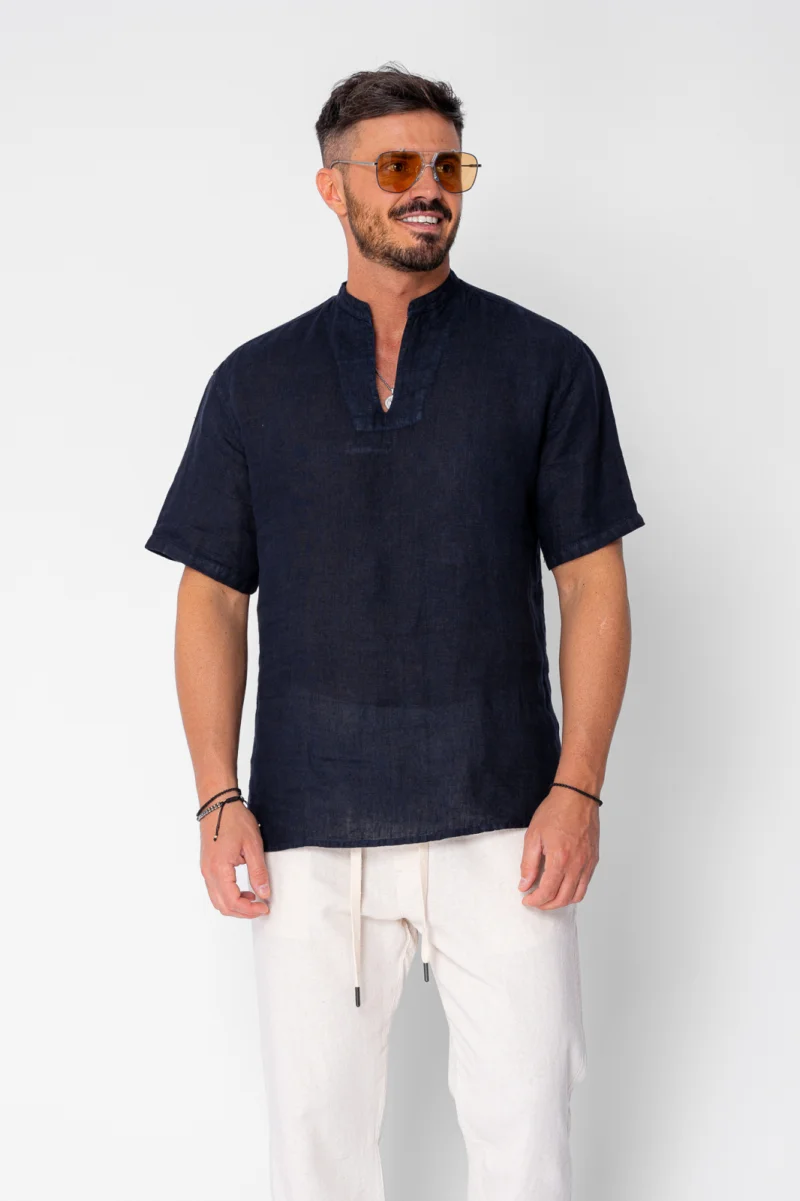 Camasa tip tunica 100% In Navy