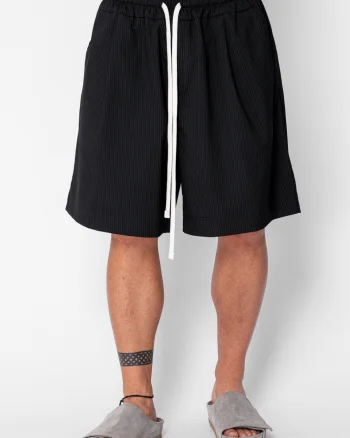 Pantaloni scurti Oversized stripe Black