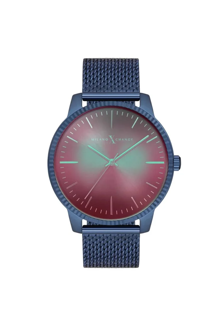 Ceas barbatesc  MEX3192, 44 mm, culoare albastru inchis, curea textila albastra marina, mecanism quartz, rezistenta la apa 3 ATM