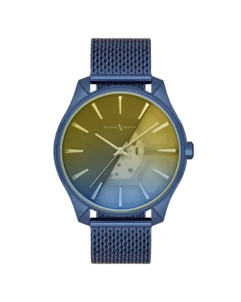 Ceas barbatesc  MEX3170 44mm, culoare albastru inchis, curea textila navy, mecanism quartz, rezistenta la apa 3 ATM