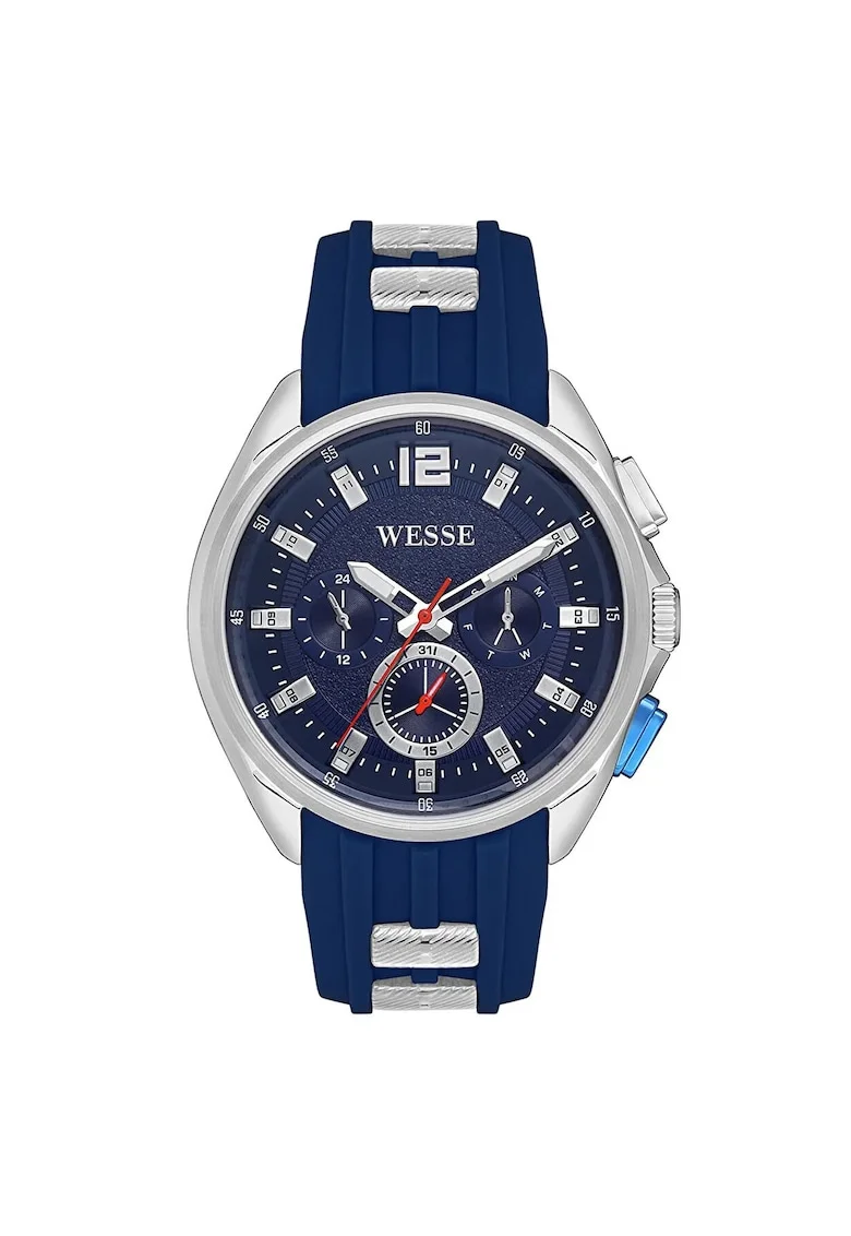 Ceas barbatesc  WWG401903, 47 mm, curea silicon navy blue, carcasa din otel, rezistenta la apa 5 ATM
