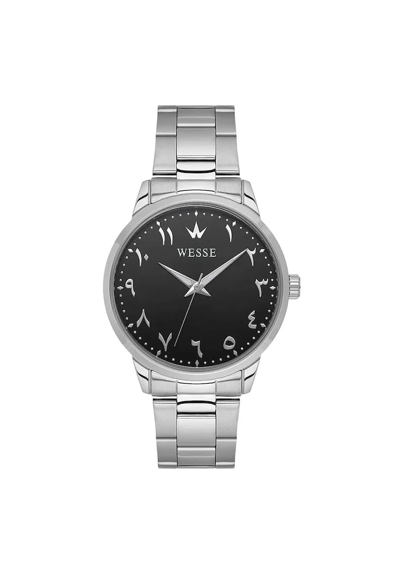 Ceas barbatesc  model WWG210701, 41x46mm, mecanism Quartz, culoare argintie, curea din otel, cadran negru