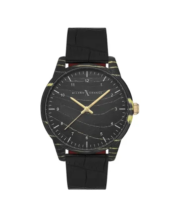 Ceas barbati  MEX3106 negru 43mm piele ecologica