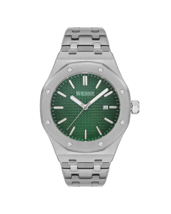 Ceas barbatesc  WWG402104, 42mm, curea din otel, rezistent la apa 5 ATM, metalic