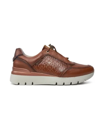 Sneakers Asturias W9C-6607 Maro,  Piele lacuita