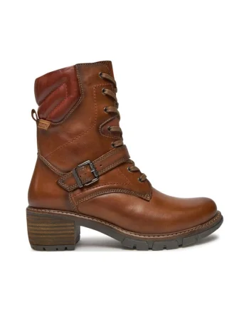 Botine San Sebastian W1T-8675C1 Maro,  Piele lacuita