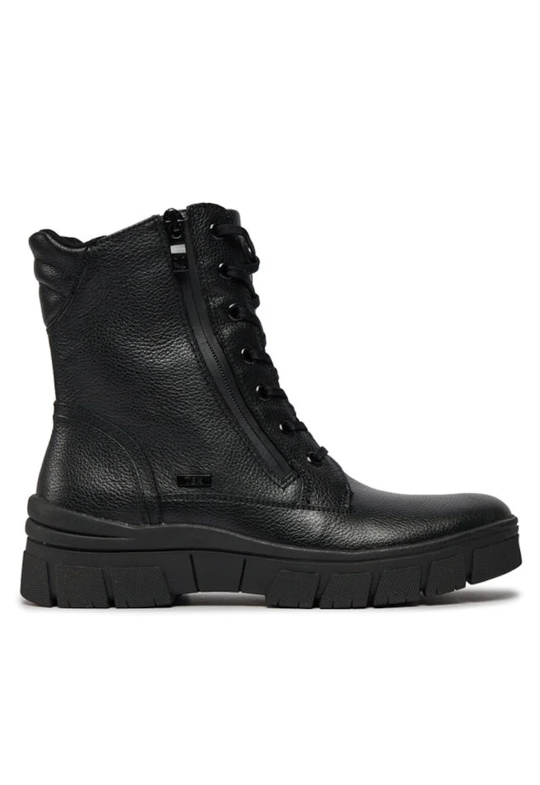 Botine dama  303526405, Piele naturala, Negru