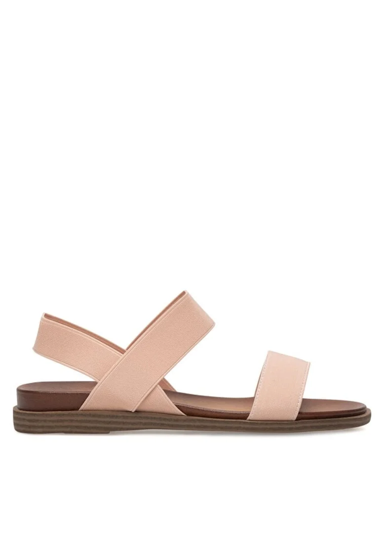 Sandale dama,  590559, Textil, Roz, Roz