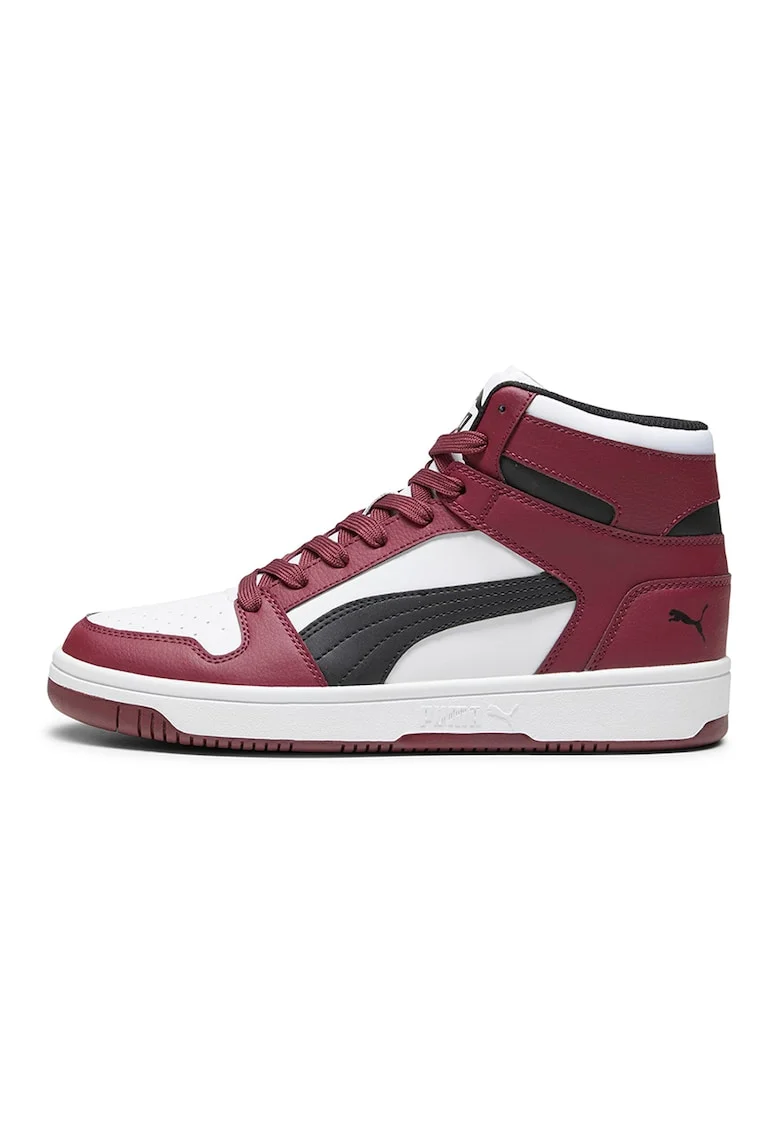 Pantofi sport high-top de piele ecologica Rebound LayUp, Rosu/Alb/Negru