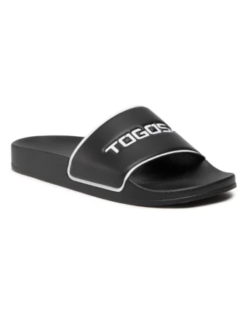 Papuci flip-flop barbati,  Piele ecologica, Negru