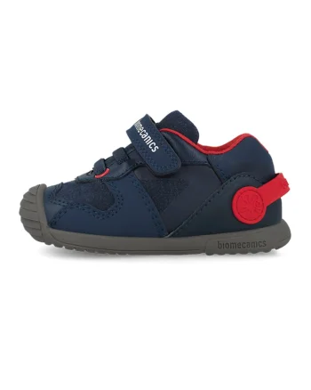 Pantofi cu velcro, Rosu/Bleumarin