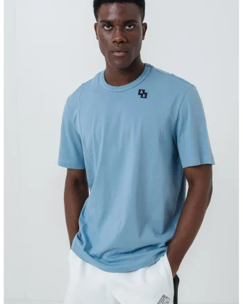 Tricou uni cu logo, Albastru prafuit