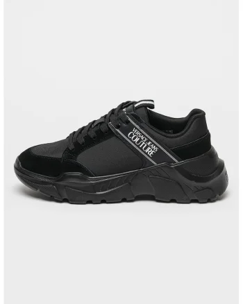 Pantofi sport cu garnituri de piele intoarsa, Negru