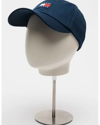 Sapca baseball de bumbac organic cu logo Heritage, Bleumarin