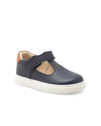 Pantofi copii,  366003, Piele naturala, Albastru