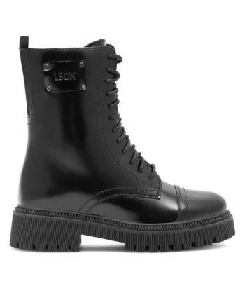 Botine dama,  590558817087739, Piele naturala, Negru
