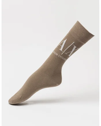 Sosete lungi cu logo, Kaki