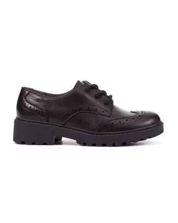 Pantofi brogue de piele, Negru