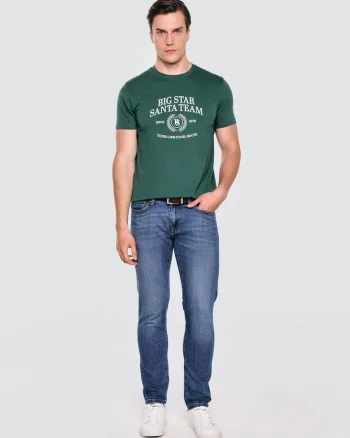 Tricou cu imprimeu contrastant Marr