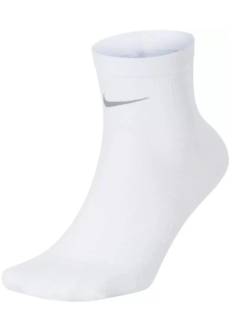 Sosete Alergare,  CT8933-100, Dri-FIT, Plasa Respirabila, Banda Suport Arcuire, Alb, 42-44