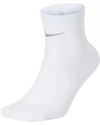 Sosete Alergare,  CT8933-100, Dri-FIT, Plasa Respirabila, Banda Suport Arcuire, Alb, 42-44