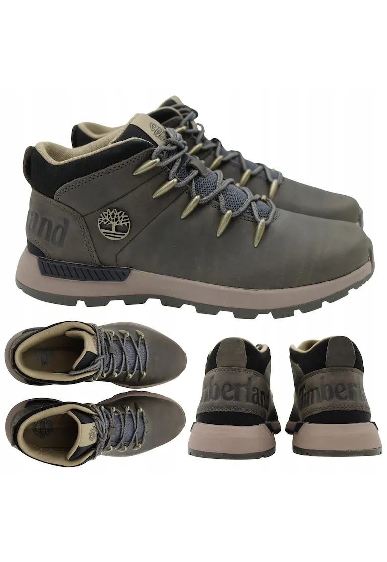Ghete din piele pentru barbati  Sprint Trekker, bronz, marimea 41, captuseala eco Rebotl