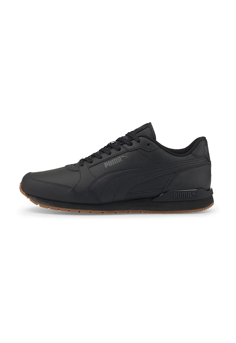 Pantofi sport cu garnituri de piele ST Runner v3, Negru/Gri antracit
