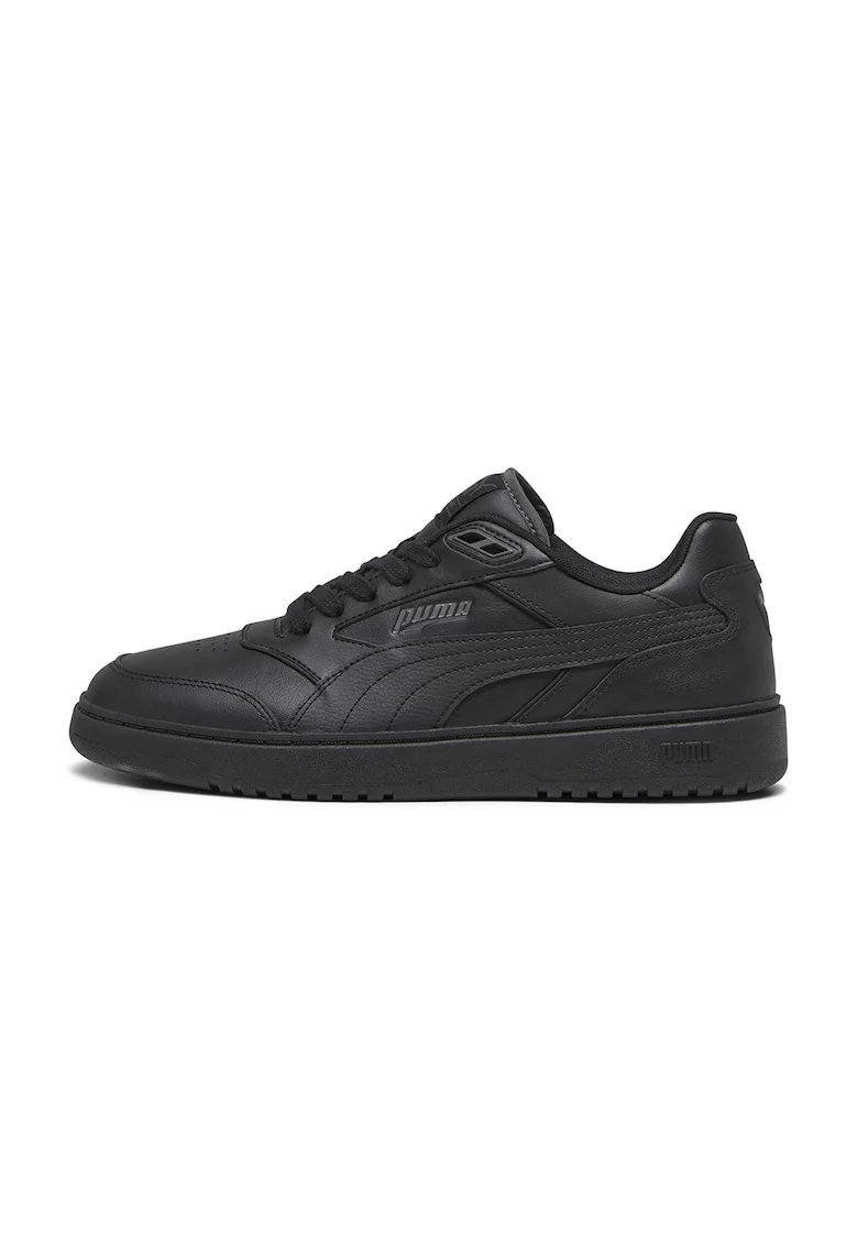 Pantofi sport cu detalii de piele Doublecourt, Negru