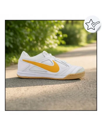 Pantofi Sport Barbati,  Gato, Piele Naturala, Si Spuma Moale Si Recdqwfwqdeptiva Sub Picior, Talpa Din Cauciuc Cu Model Hexagonal, Croi Ajustat Pentru O Mai Buna Senzatie A Piciorului, Alb
