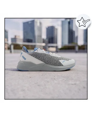 Pantofi Sport Barbati,  Disperse Tech, Usori, Bransa Respirabfwqila Din Plasa, Design Sportiv, Versatili Pentru Antrenament, Talpa Intermediara Elastica Pentru Confort Sporit, Talpa Exterioara Din Cauciuc Pentru Aderenta, Gri / Albastru, Gri