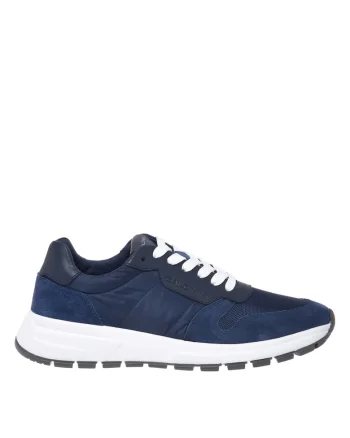 Pantofi sport cu garnituri de piele intoarsa, Albastru