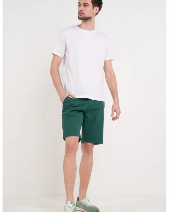 Pantaloni scurti cu buzunare laterale, Verde persan