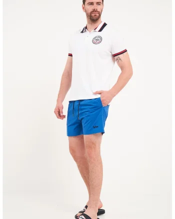 TIMEOUT, Pantaloni scurti de baie cu snur, Albastru royal
