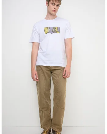Tricou din bumbac Thomas, Alb optic
