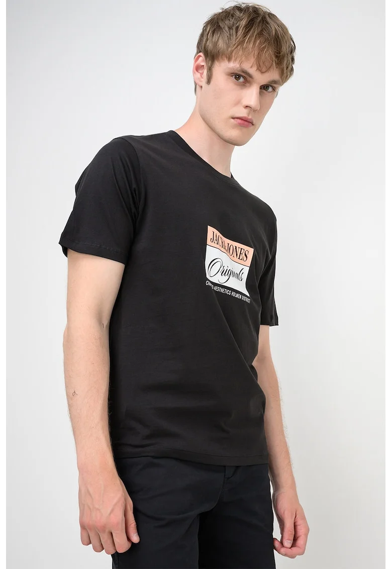 Tricou din bumbac organic Hyeres, Negru