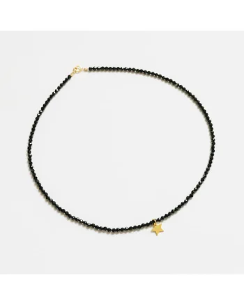 Colier handmade, realizat din pietre semipretioase spinel, accesorii argint925