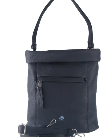Geanta umar dama piele ecologica negru 26 x 24 x 11 cm, Mad'l Dasch Leni,