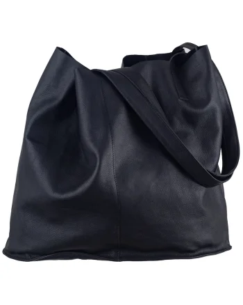 Geanta umar dama piele naturala 43 x 31 x 13 cm, NAPPA - Carmen,, Negru