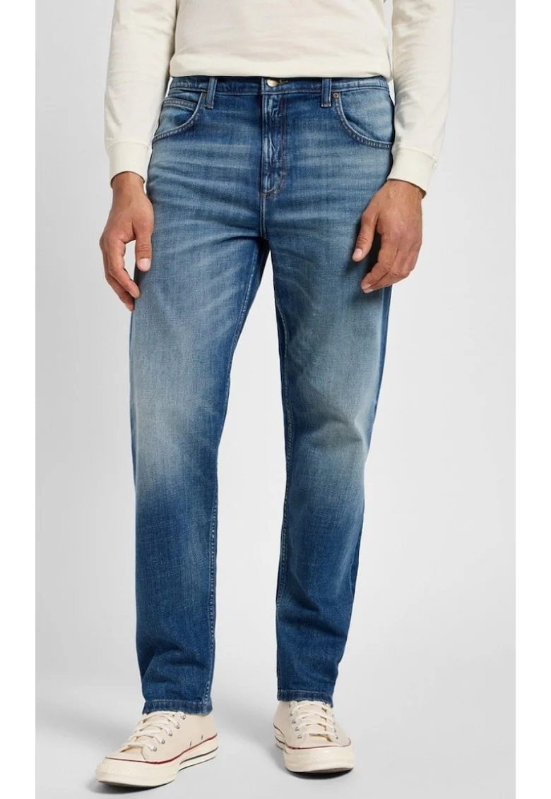 Blugi barbati,  Relaxed Rising Tide, talie inalta, albastru, bumbac,