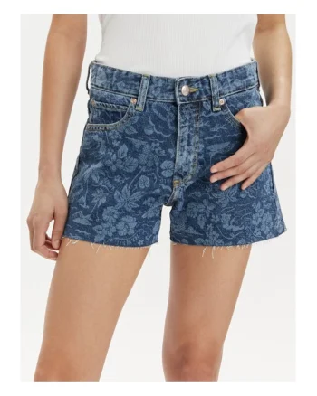 Pantaloni dama,  592820, Albastru, Bumbac